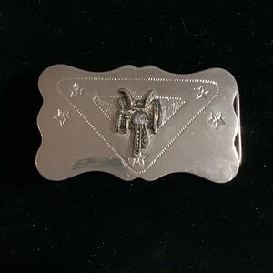 Vintage Cowboy Belt Buckle by Chambers Belt Co